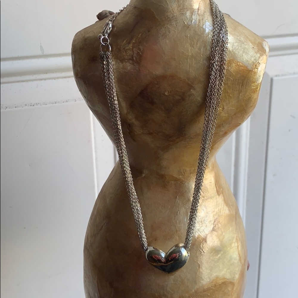 Silver heart necklace